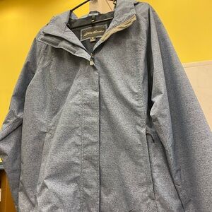 Eddie Bauer Light Gray Windbreaker